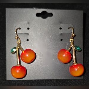 Cherry Drop Earrings